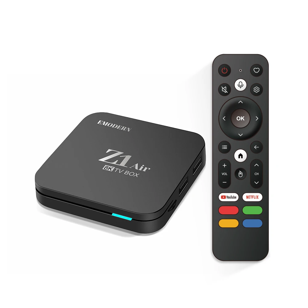 Z1 Air Smart TV Box 2GB RAM 16GB ROM Android 15 Allwinner H313 Quad-Core 4K 8K BT5.0 Dual-Band WiFi Spraakafstandsbediening Mediaspeler