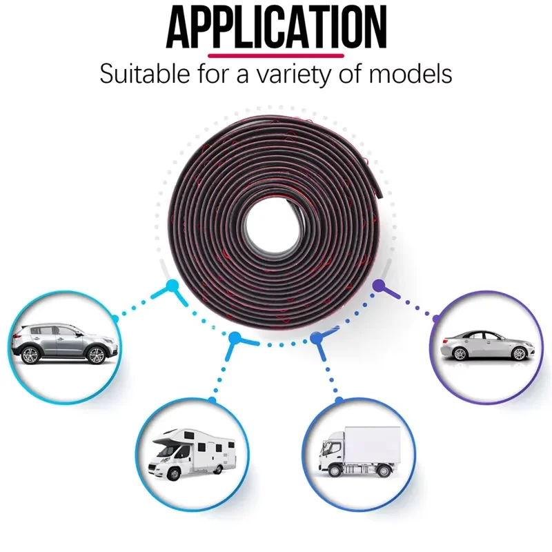 سيارة الأختام المطاطية حافة شرائط عزل سقف السيارات الزجاج الأمامي سيارة سدادة مطاطية حامي شريط عازل نافذة الأختام للسيارات