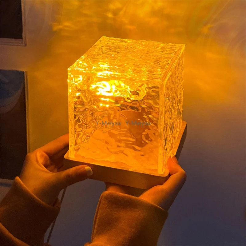 USB ricaricabile 16 colori proiettore di onde oceaniche lampada a incandescenza barra domestica proiettore subacqueo luce notturna lampada da lettura per studenti