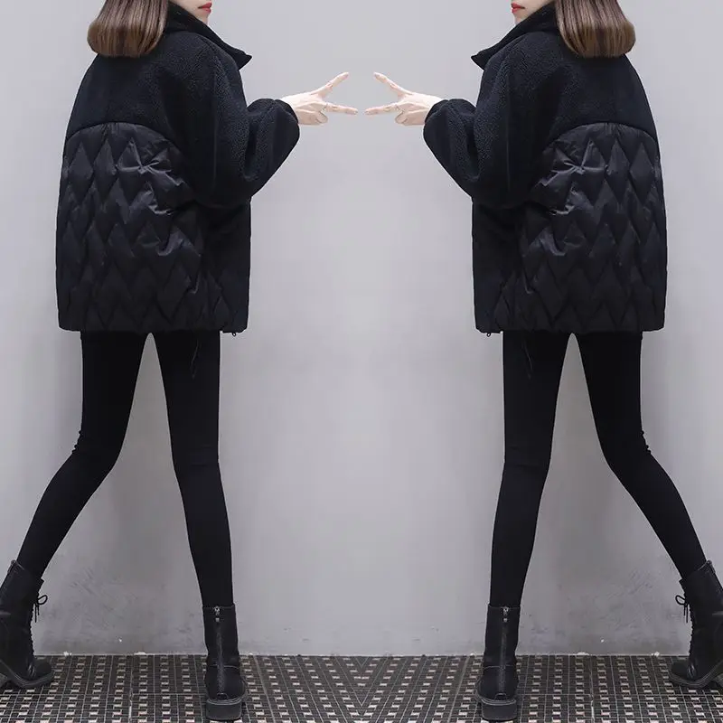 2024 Winter Jacket Casual Stylish Outerwear Women New Parka Coat Down Cotton Jackets Female Padded T241