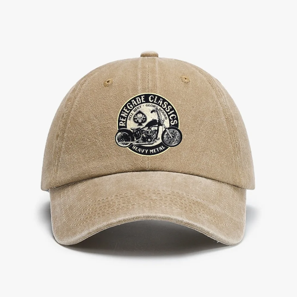 

Men Vintage Glorys Bounds Motorcycle USA Baseball Caps Distressed Washed Hats Cap Vintage Outdoor Running Gift Sun Cap