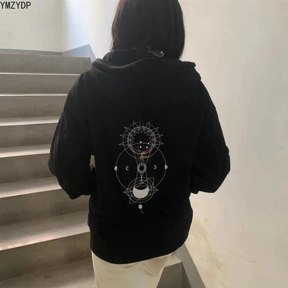 Spot TV series The Eclipse First Khaotong Cosplay Black Hoodies Suitable for Men and Women Adult Sweatshirts Jackets Winter Warm