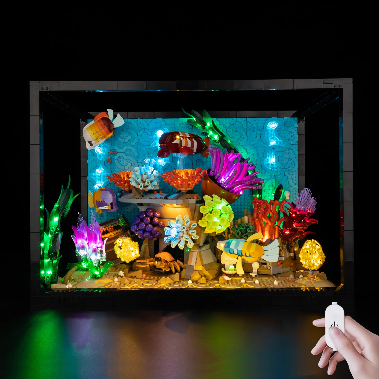 ชุดไฟ LED ไคกลาริงเหมาะสำหรับเลโก้ ตู้ปลาเขตร้อน 10366 โคมไฟตกแต่ง ไม่ใช่ตัวต่อเลโก้