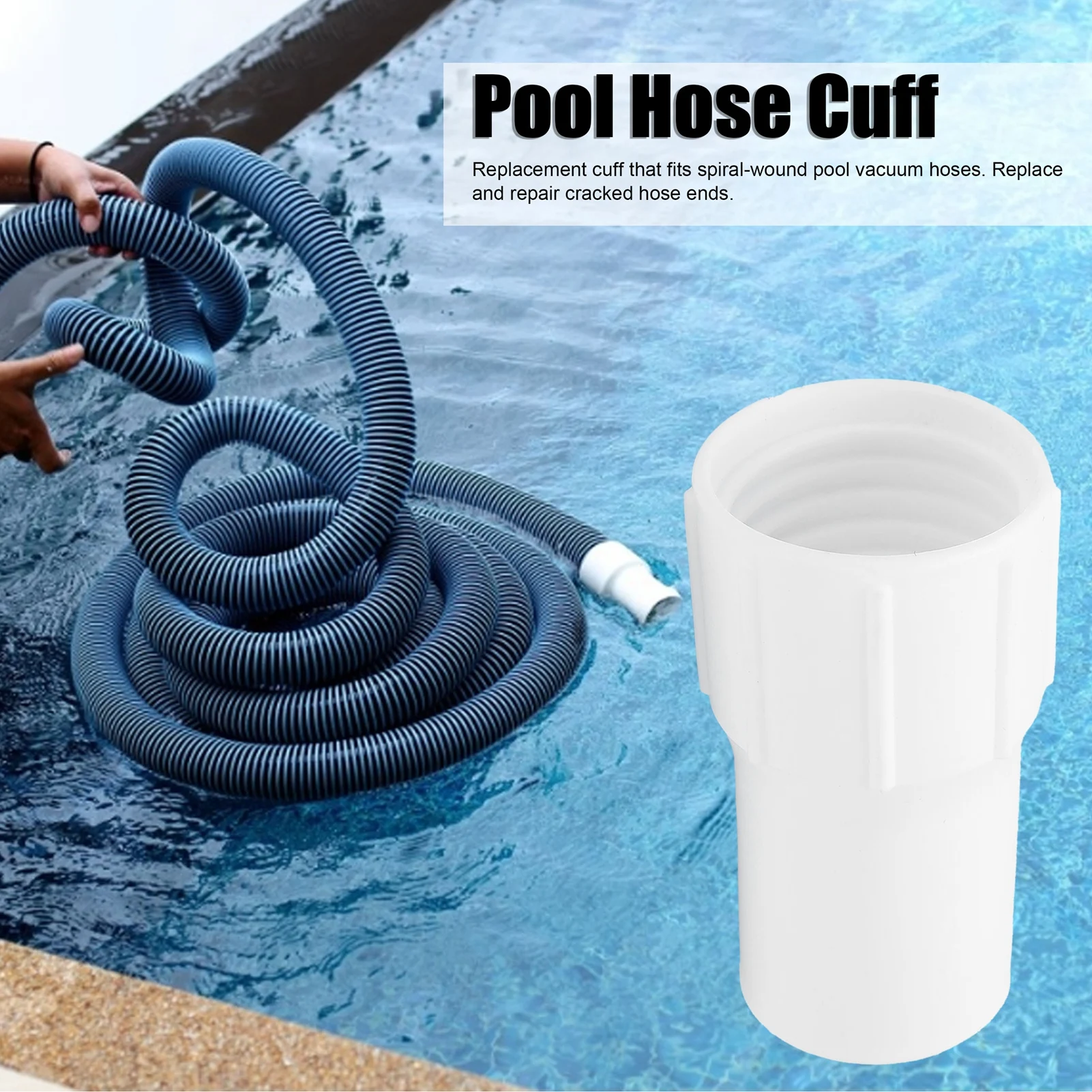 

Swimming Pool Replacement Cuff Vacuum Hose Threaded Cuff Pool Cleaning Tools Accessories