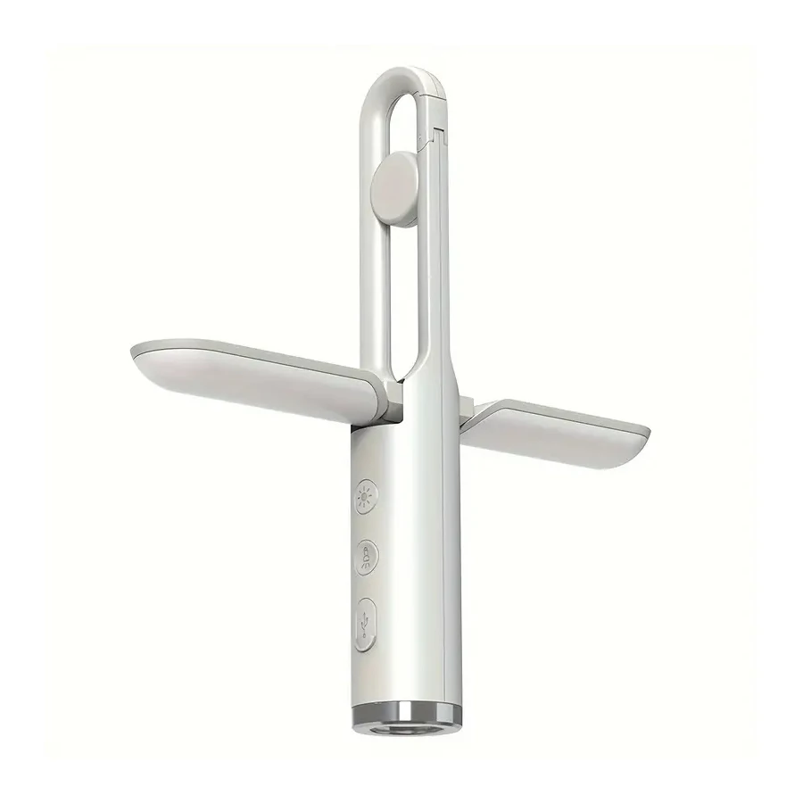 Lampe de tente pliable, étanche, rechargeable par USB – Lampe de poche portable pour la randonnée en plein air, option de cadeau idéale pour Halloween et Noël