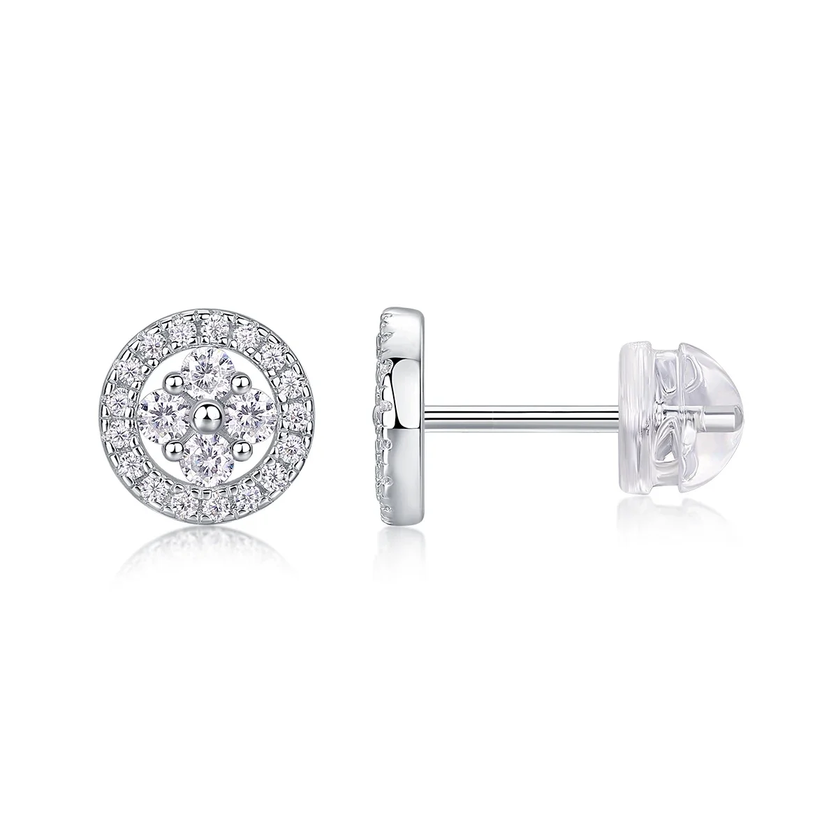 Moissanite Diamond Stud Earring for Women 925 Sterling Silver Luxury Quality Hot sale Jewelry