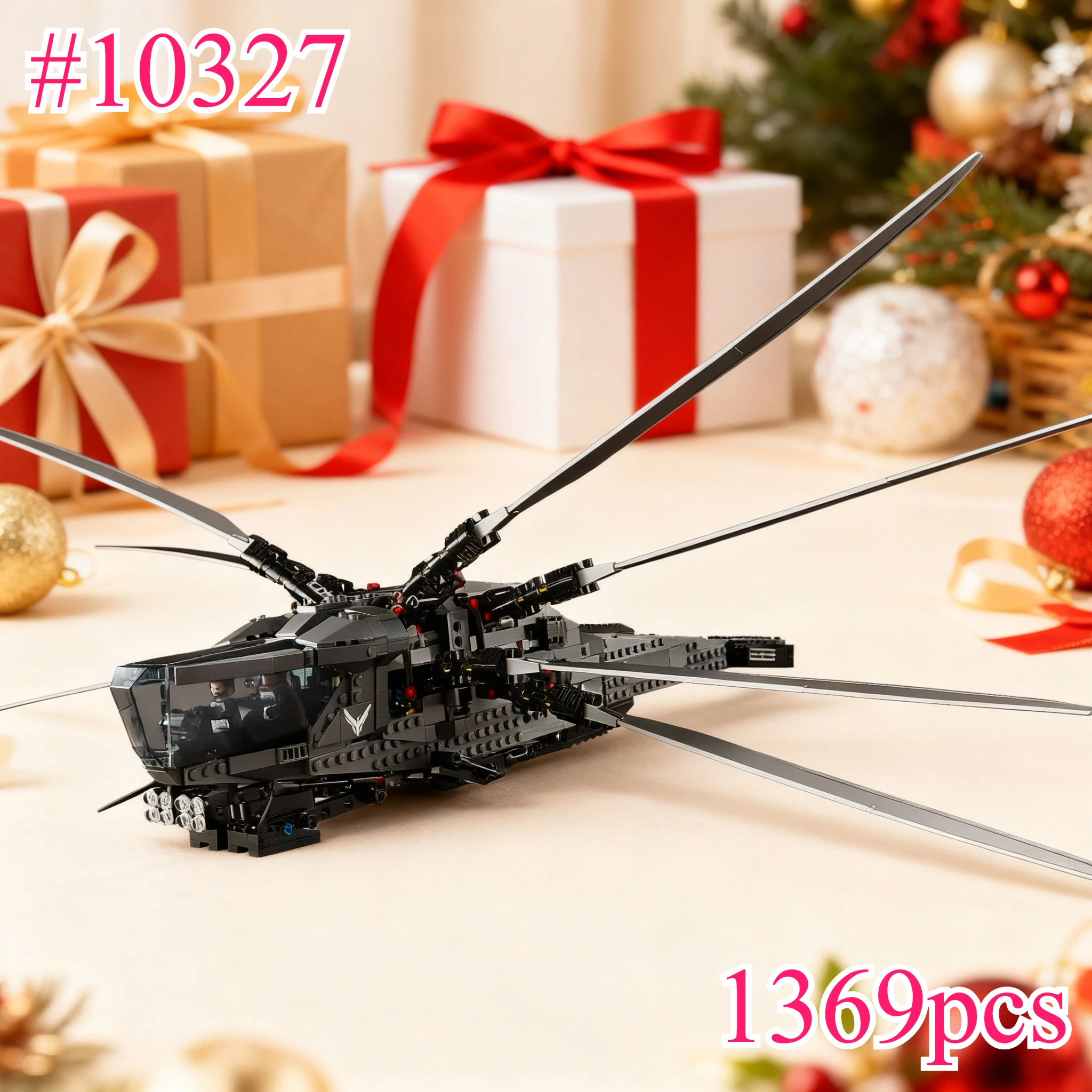 Conjuntos de blocos de construção de aeronaves de asa batida 10327 compatíveis com partículas Legoed adequadas para presentes de Natal 1369 peças