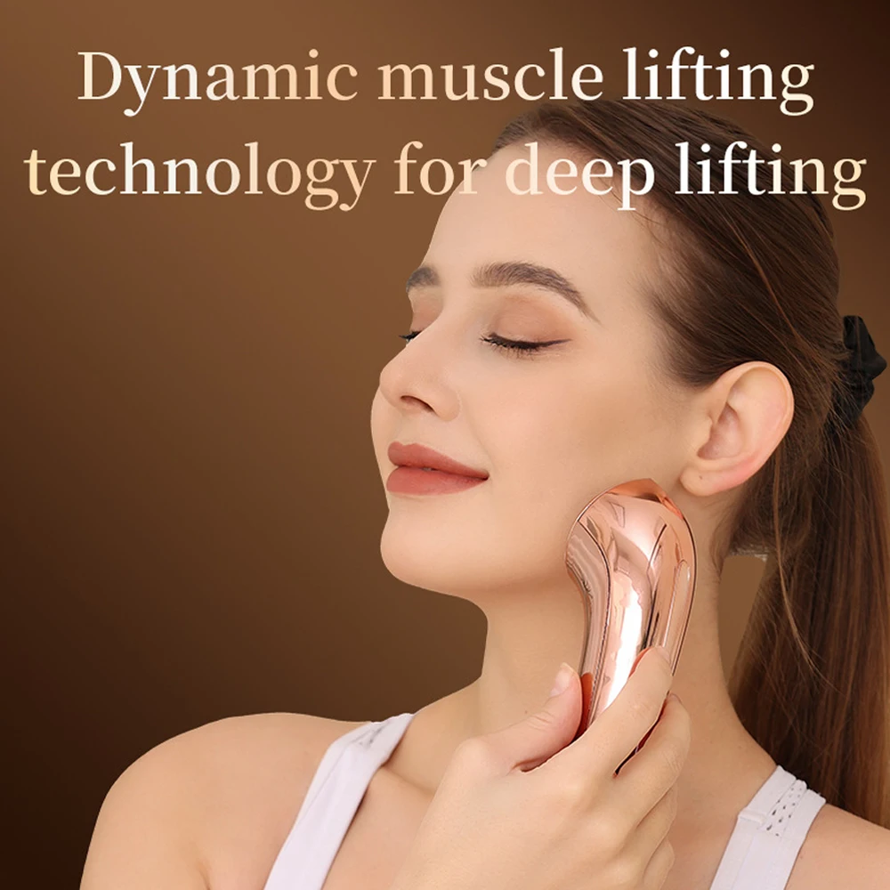 Masseur Facial à Micro courant EMS, dispositif de Lifting du visage, Machine de serrage de la peau, élimination Anti-rides, marteau chaud et froid, outils de soins de la peau