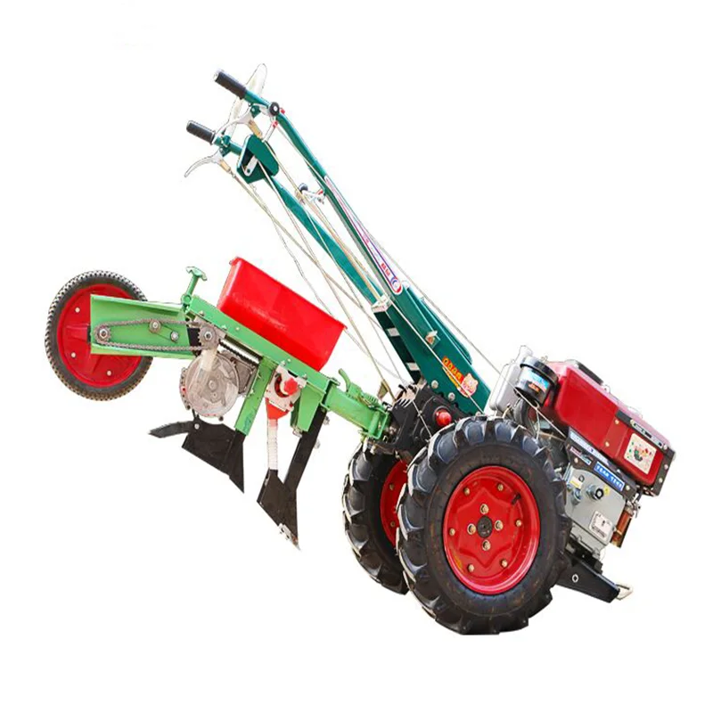 Imagem -02 - Synbon 8hp10hp 11hp Fazenda Mini Diesel Power Tiller Trator de Mão Passeio de Duas Rodas