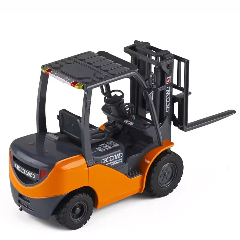 Diecast 1:20 Scale Light Forklift Loader Alloy Truck Model Finished Product Simulation Toy Collection Gift Display