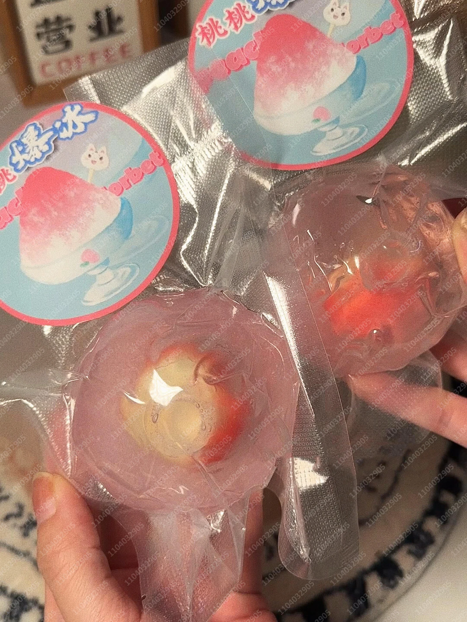 Slushie Fruit Stress Ball Squishy Shapable Non-bounce Slushy Squeeze Ball ASMR Crackling Sound Anti Stress Fidget Toys for Adult