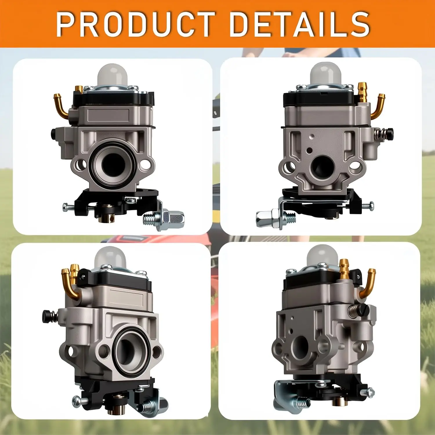 CM46BT Carburetor Carb Compatible with 46cc for Craftsman Backpack Blower CM46BT CMXGAAH46BT Replacement Engine