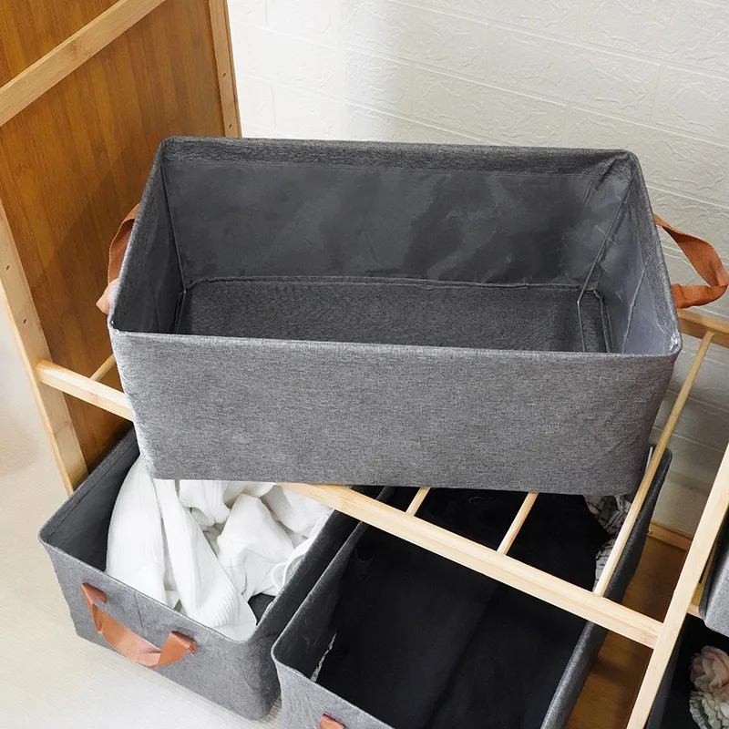 Household Wardrobe Cationic Storage Box Drawer Type Large Capacity Foldable Clothes Jeans Portable Storage Box - view 3