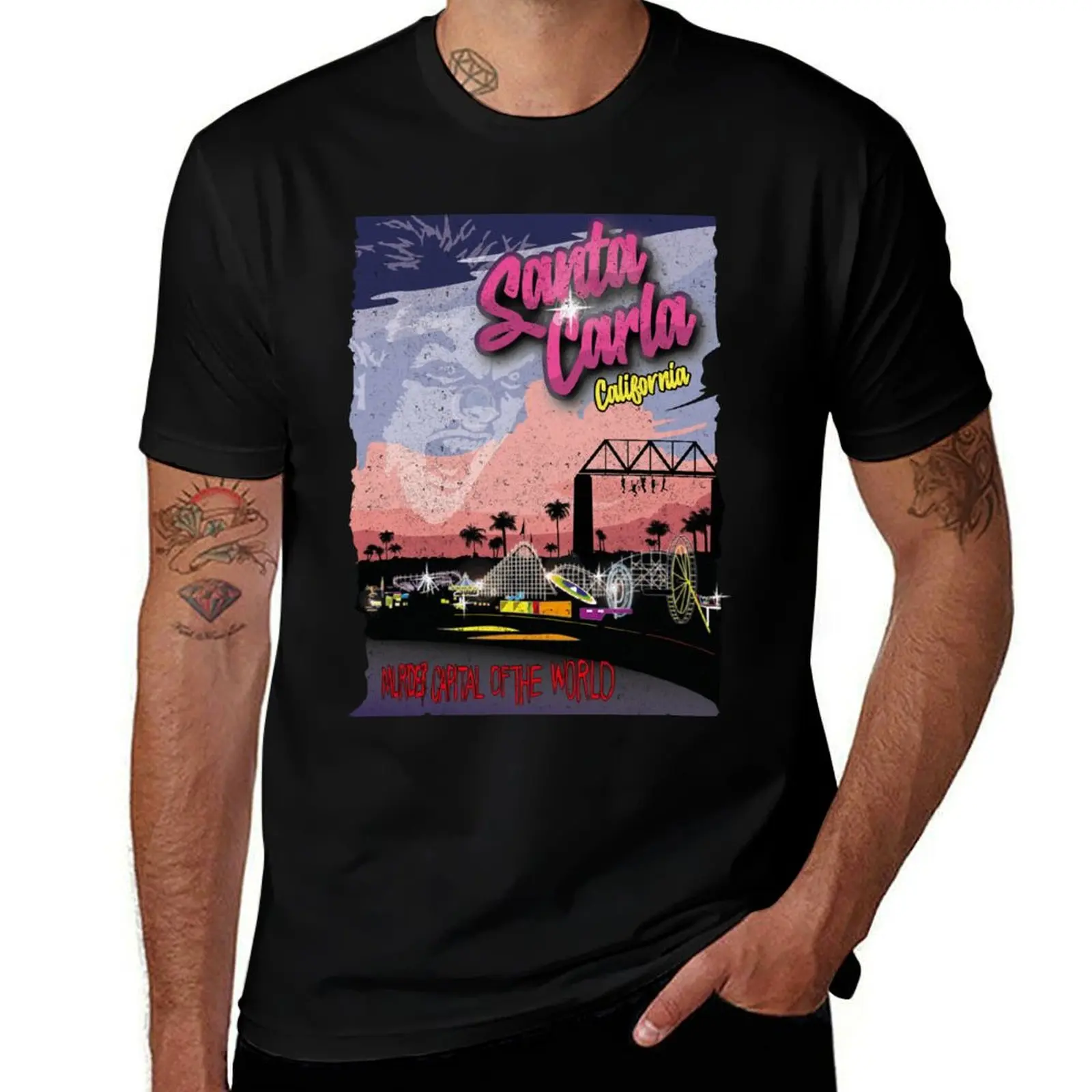 Santa Carla broadwalk T-Shirt High Elasticity Sports T-Shirt