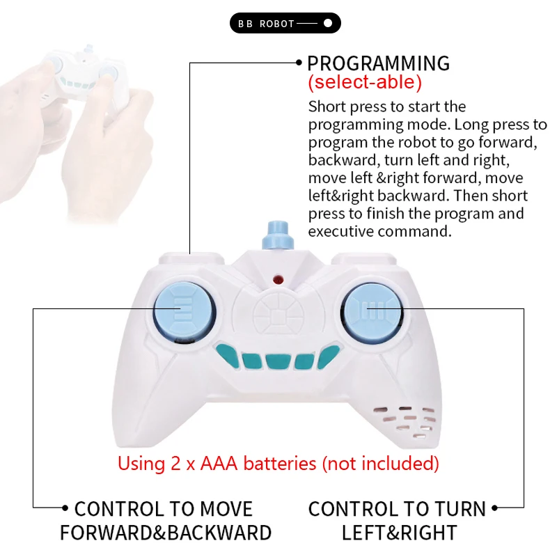 2.4G RC Robot Car With Sound Gesture Sensing Induction Electric Intelligent Programmable Toy Remote Control Robots Boy Girl Gift