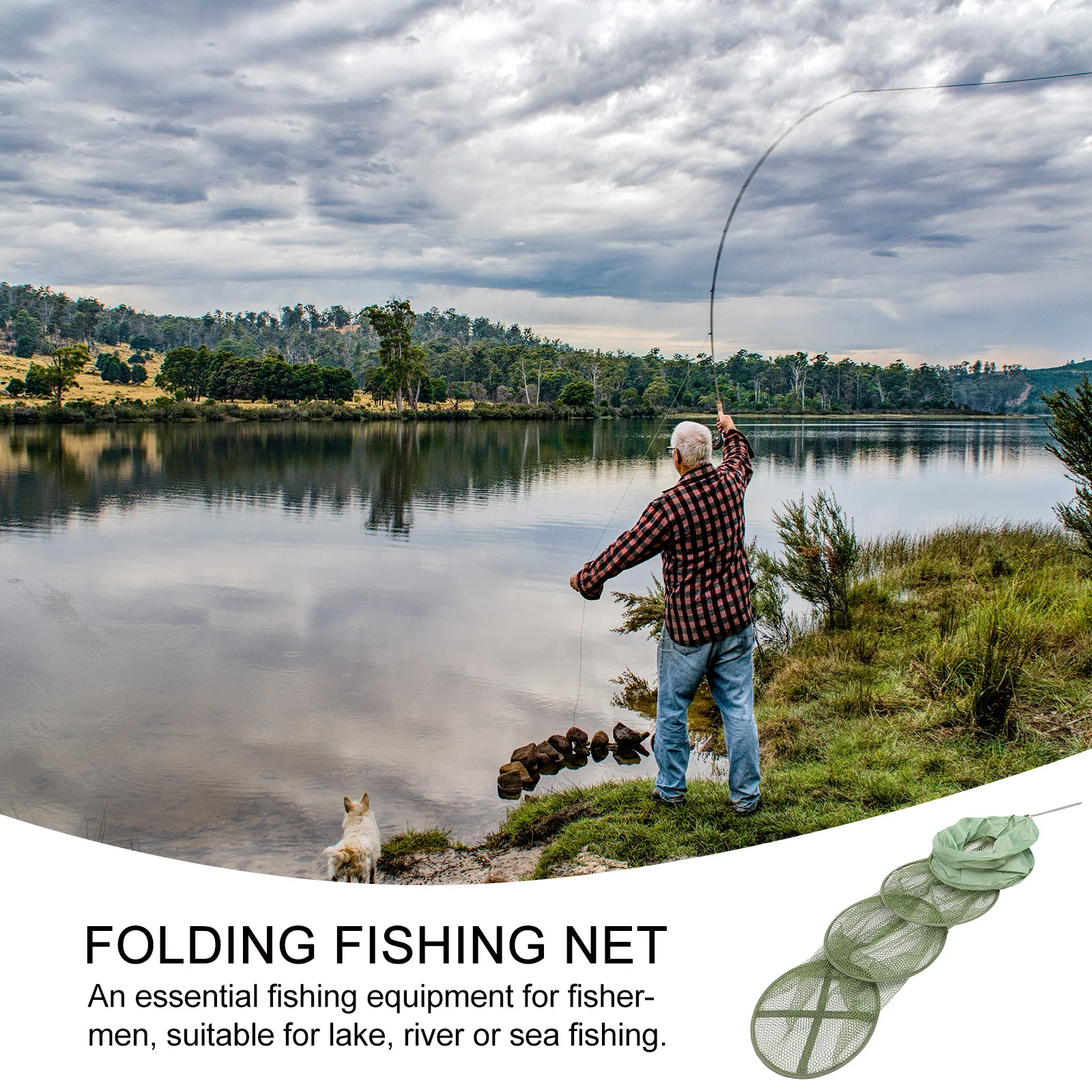

Anti-fishing Net Nets Guard Protector Tuck Striped Bass Tools Rubberized Mesh Folding