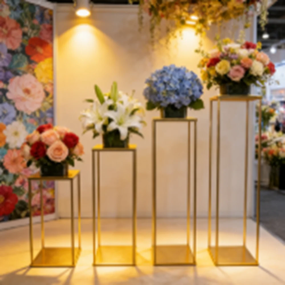 

Металлический канделябр, золотые подсвечники, центральные элементы свадебного стола, подставки для цветов, вазы, дорожное свинцовое украшение для вечеринки