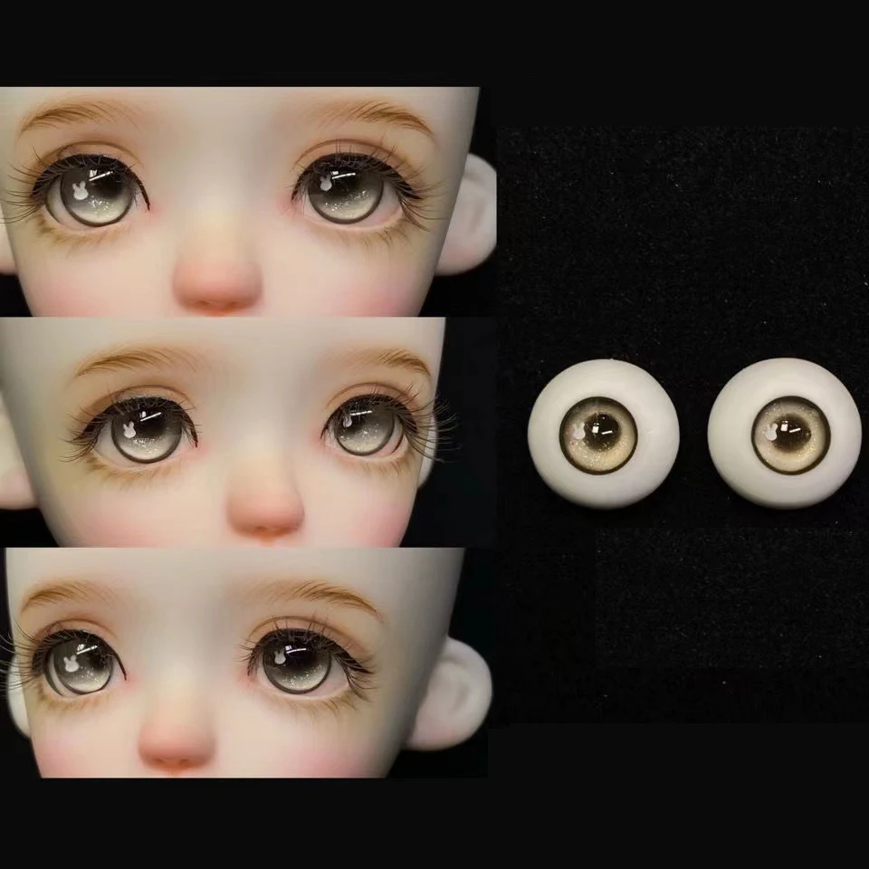 14mm bjd doll eye 1/6 1/4 SD doll eyeball plaster eye/HD transmissible anti-yellow eyes accessories