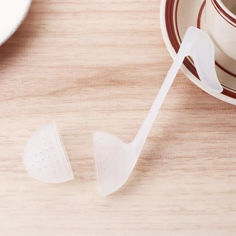 

Easy Cleaning Note Shape Clear PP Silicone For Loose Tea Tea Leaf Filter Tea Strainer Tea Infuser Tea Accessories