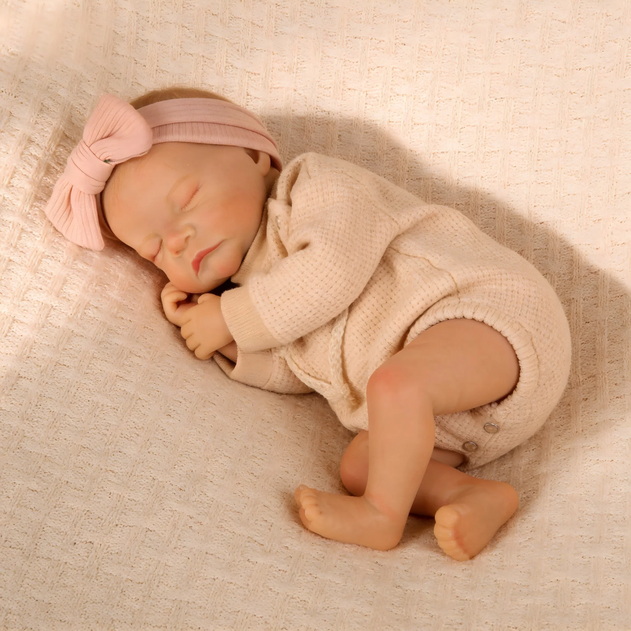 ตุ๊กตาเด็กเกิดใหม่ - ตุ๊กตาทารกแรกเกิดที่สมจริง ตัวนุ่มน้ำหนักพอเหมาะ ตุ๊กตาเหมือนจริงที่สามารถจัดท่าทางได้ - ของขวัญสำหรับเด็กอายุ 3 ปีขึ้นไป และนักสะสม