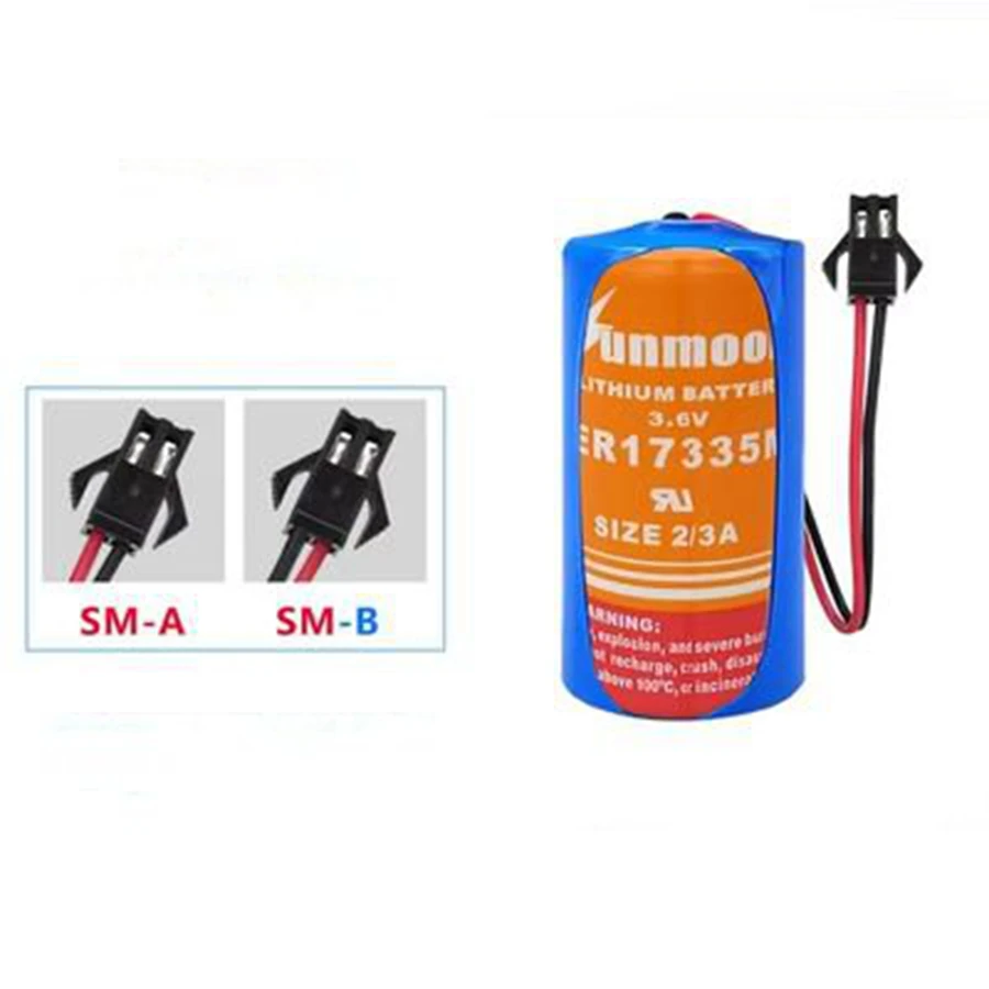 2pcs/lot ER17335M 3.6V 2/3A CR17345 Meter PLC Non-rechargeable Lithium Battery