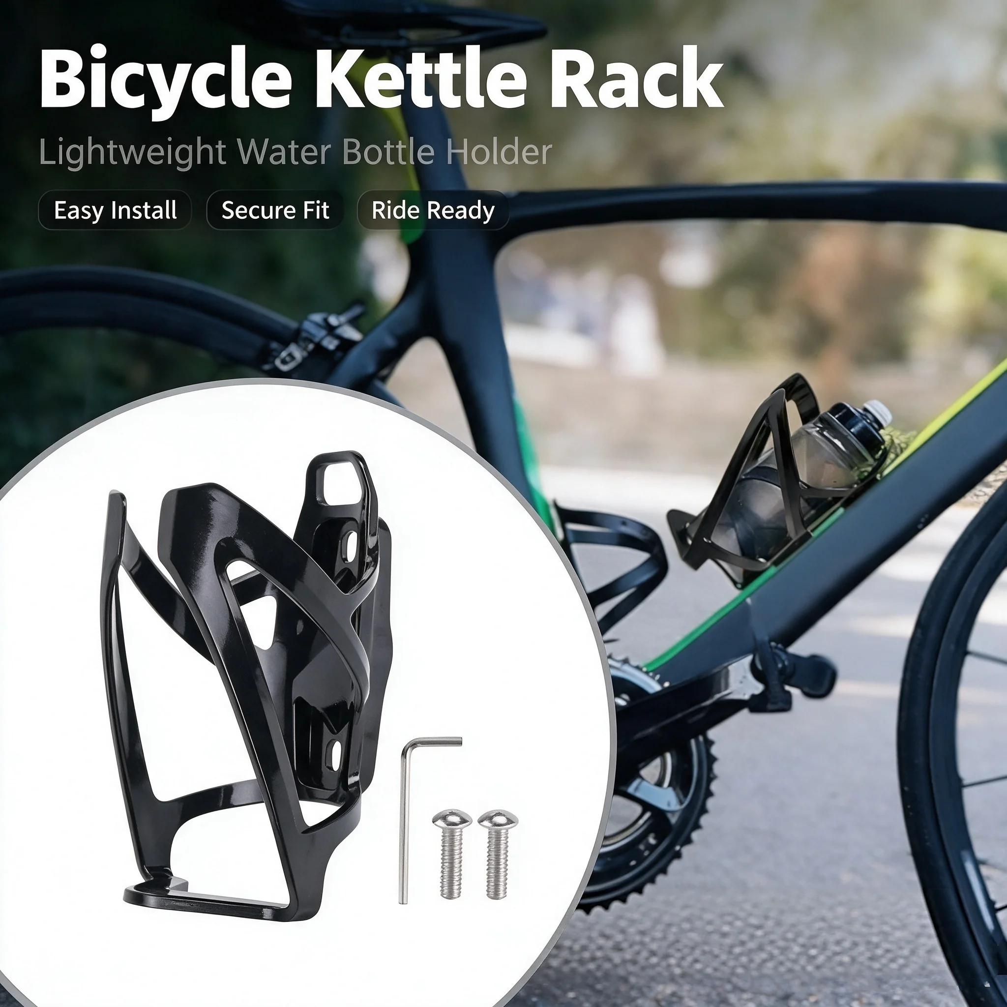 Cycling Gear Gifts - 1 Set Universeller Schwarzer Kunststoff Ultraleichter