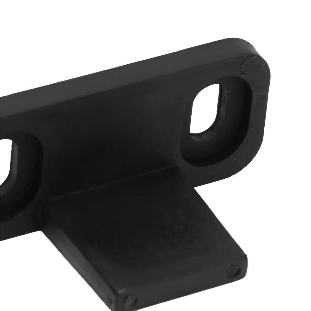 2pcs Modern Adjustable Barn Door Floor Guide Black POM Sliding Door Bottom Guide Floor Mounted Guide Bypass Doors