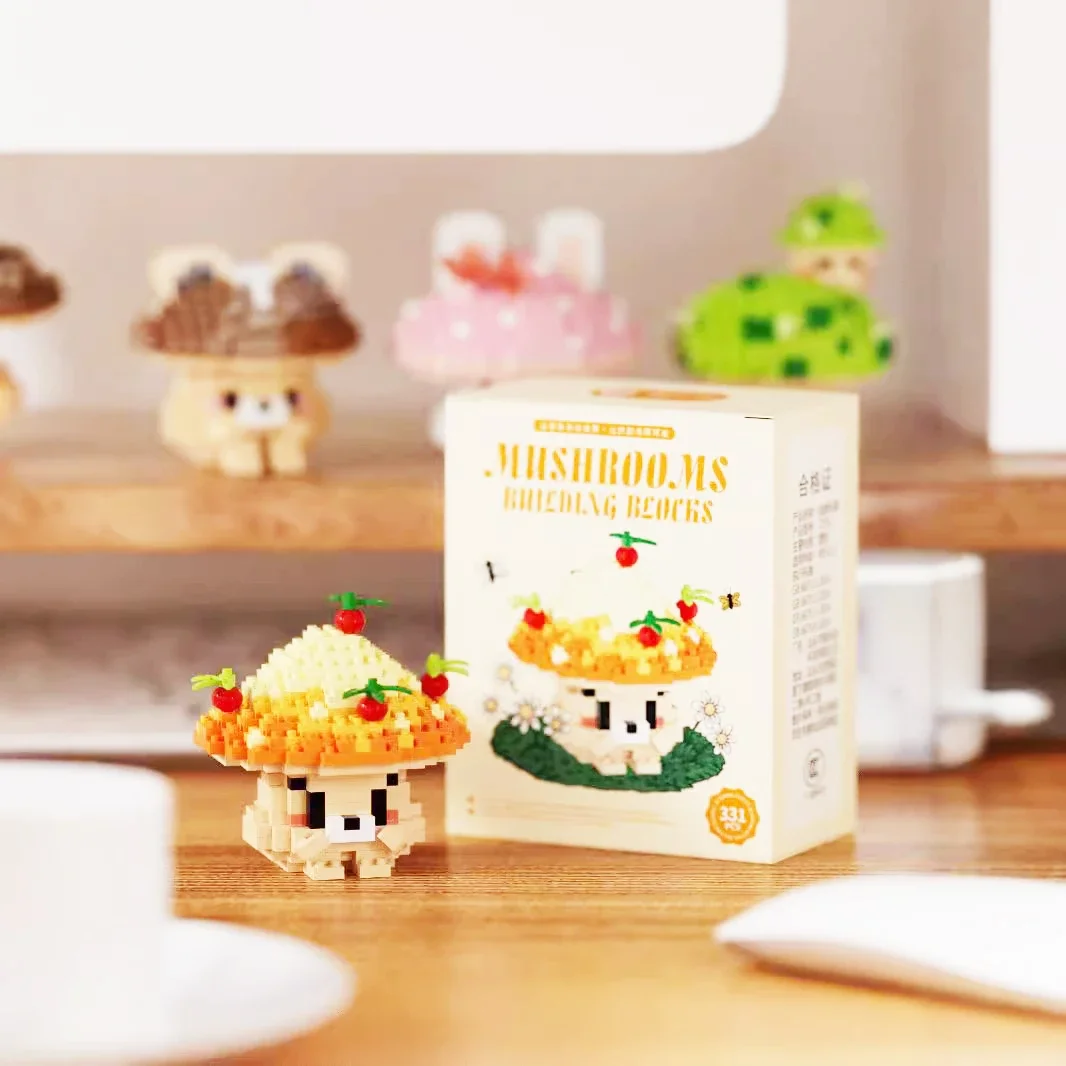 Micro blocs de construction de plantes amusantes pour enfants, puzzle de légumes bricolage, modèle 3D, mini figurines en brique, jouet Kawaii, chambre plus lente, cadeau de Noël