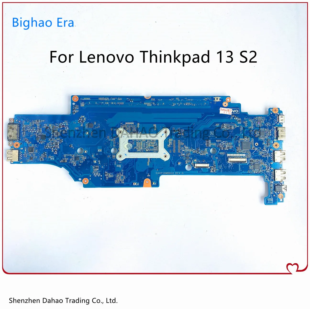 Da0ps8mb8g0 para lenovo thinkpad 13 thinkpad s2 placa-mãe do portátil com intel 3855u cpu fru 01ay549 01ay550 100% testado