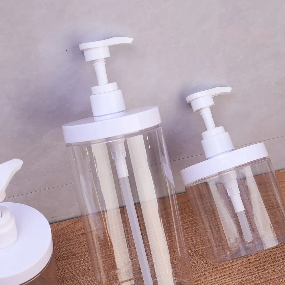 500 ml/1000 ml Pumpflaschenspender, nachfüllbare Flaschen, breite Öffnung, nachfüllbar, leer, für Reisen, Dusche, Seife, Aufbewahrungsflasche – Detail 5