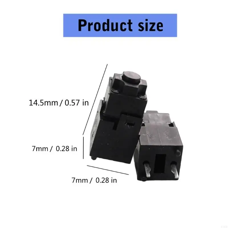 C90F 14.5mm 2PIN 마우스 마이크로 스크롤 스크롤 휠 중간 버튼 Basilisk X Hyperspeed 게임 마우스 2 세트에 대한 높은 내구성