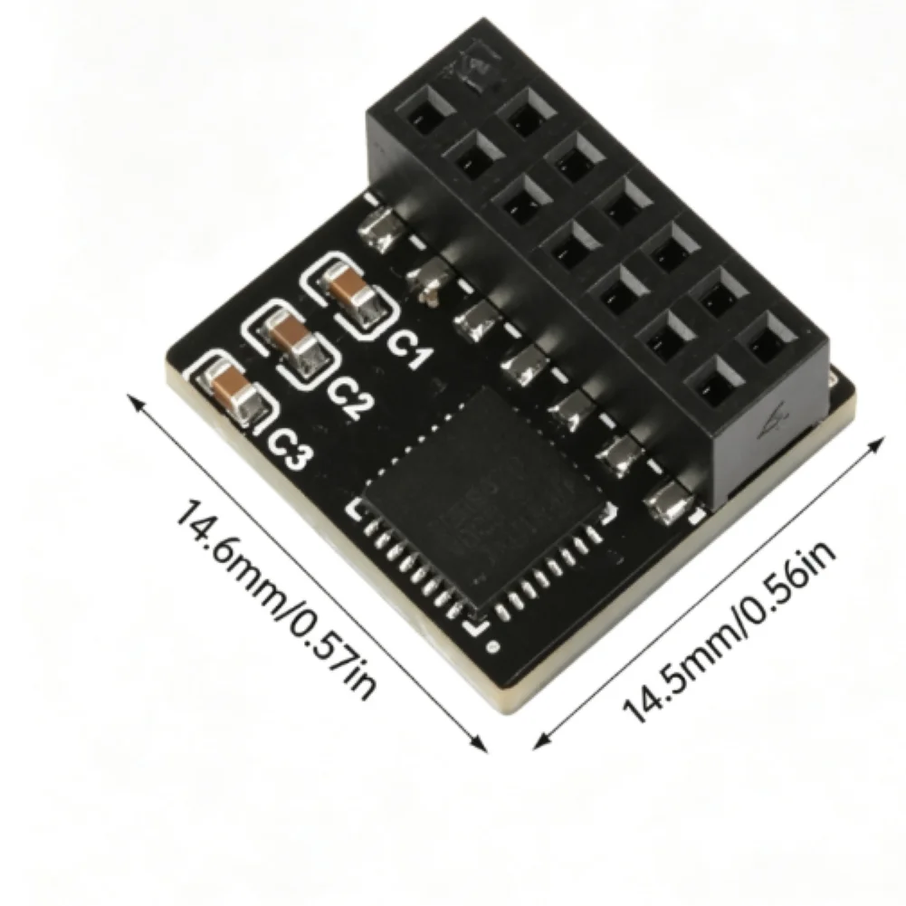 1Pc TPM 2.0 Security Module 14Pin Interface For AES RSA Encryption For Windows Industrial Control System