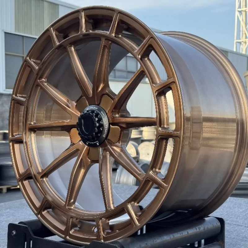 18-22 Inch 5x130 PCD Brushed Bronze Forged Wheels Luxury 6061-T6 Alloy Rims Ultra Premium Passenger Car Upgrade Parts