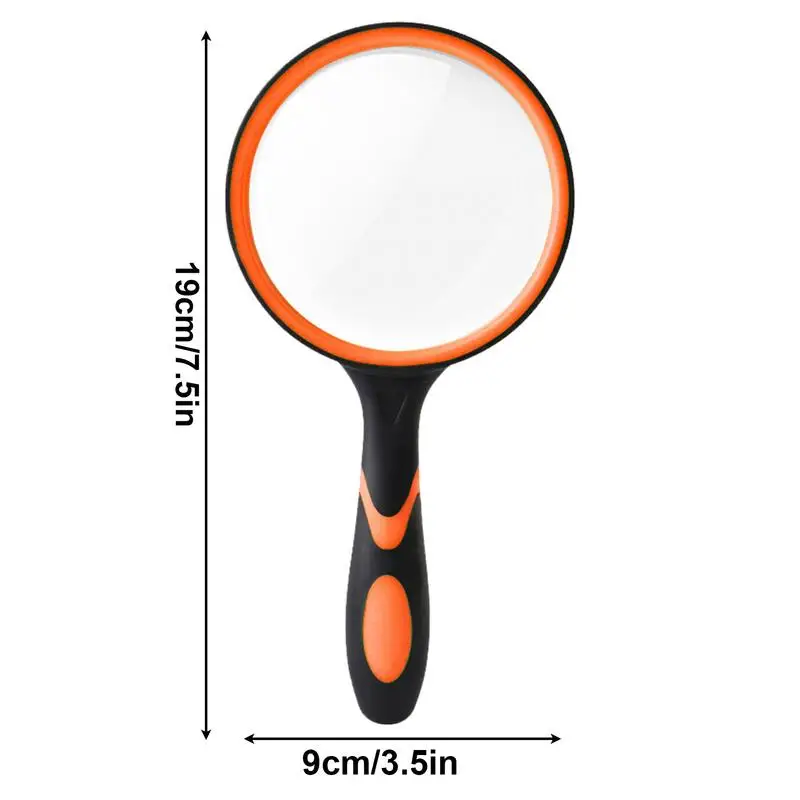 Handheld Reading Magnifier Non-Slip Handle Magnifier For Reading Magnifying Glass For Kids Kids Magnifying Glass High-Definition