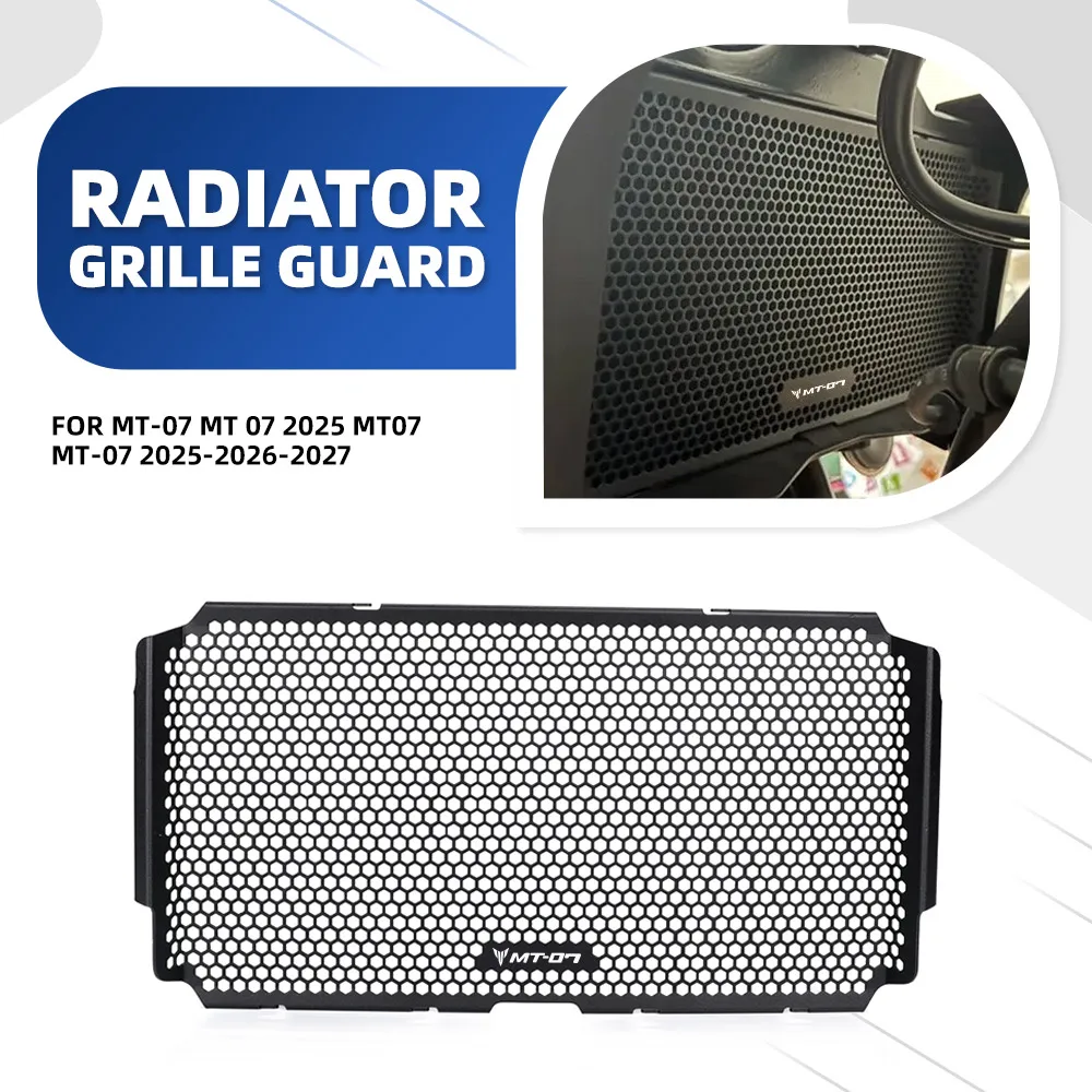 

MT07 MT-07 2025-2026-2027 Radiator Grille Guard Cover Water Tank Protector For Yamaha MT-07 MT 07 2025 Grille Cover Protector
