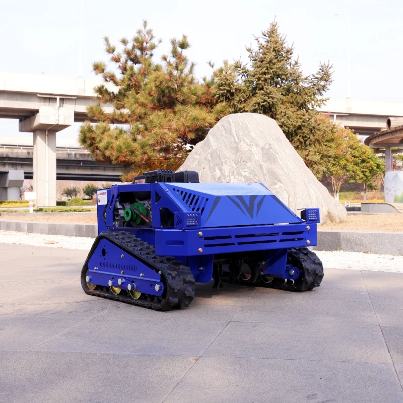 Maßgeschneiderter robuster landwirtschaftlicher Rasenmäher – professionelles Raupenmodell mit 550 mm Schnittbreite