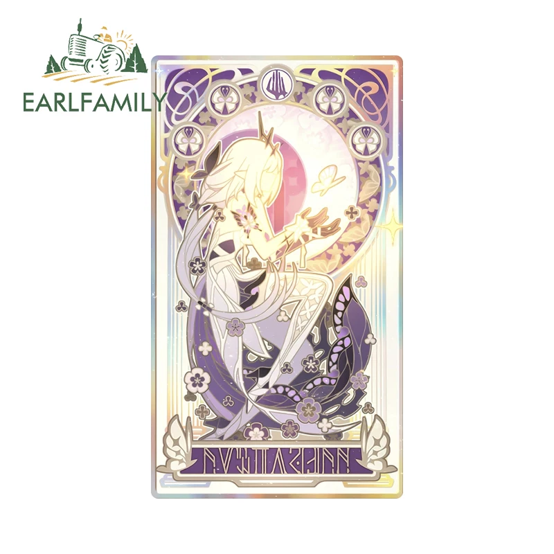 EARLFAMILY Phainon Honkai ستار السكك الحديدية سيارة ملصق الأصلي أنيمي المشارك واقية من الشمس قافلة ملصق مائي اكسسوارات السيارات مقاومة للخدش