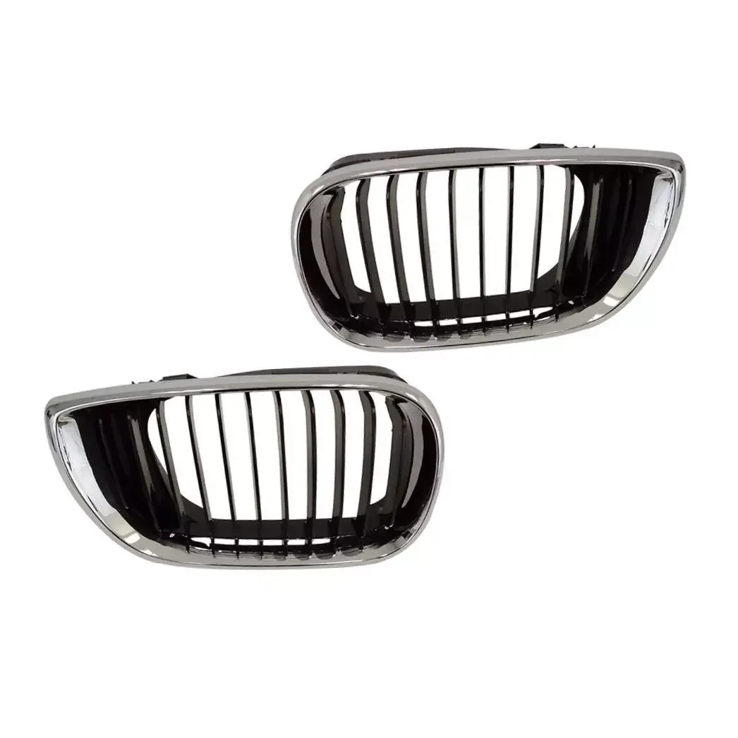 for 2000-2005 E46 BMW 320i 325i 325xi 330i 330xi Car Chrome and Black Kidney Front Hood Grille 51137030545 51137030546 - view 5