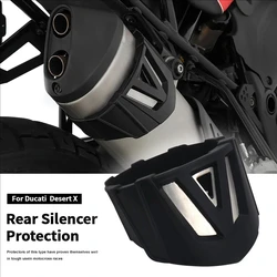 Motorcycle For Ducati DesertX Desert X Rally 2022 2023- Exhaust Shield Muffler Pipe Protector Guard Protection Cover