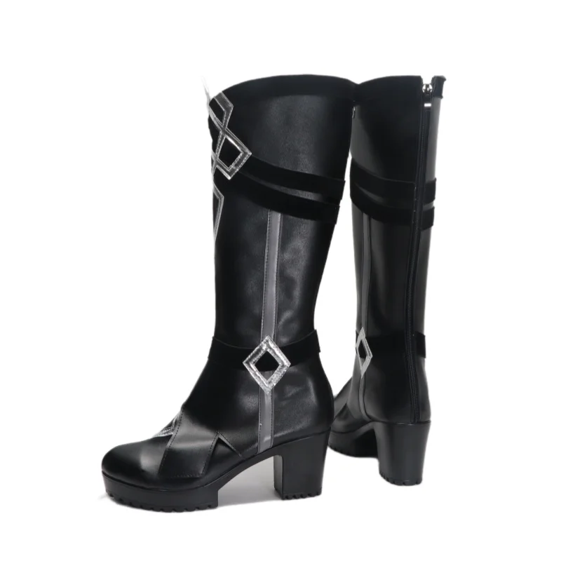 Buty Fatui Harbingers Damskie Męskie Genshin Impact Kapitan Cosplay Buty Eleven Natlan Akcesoria Halloween