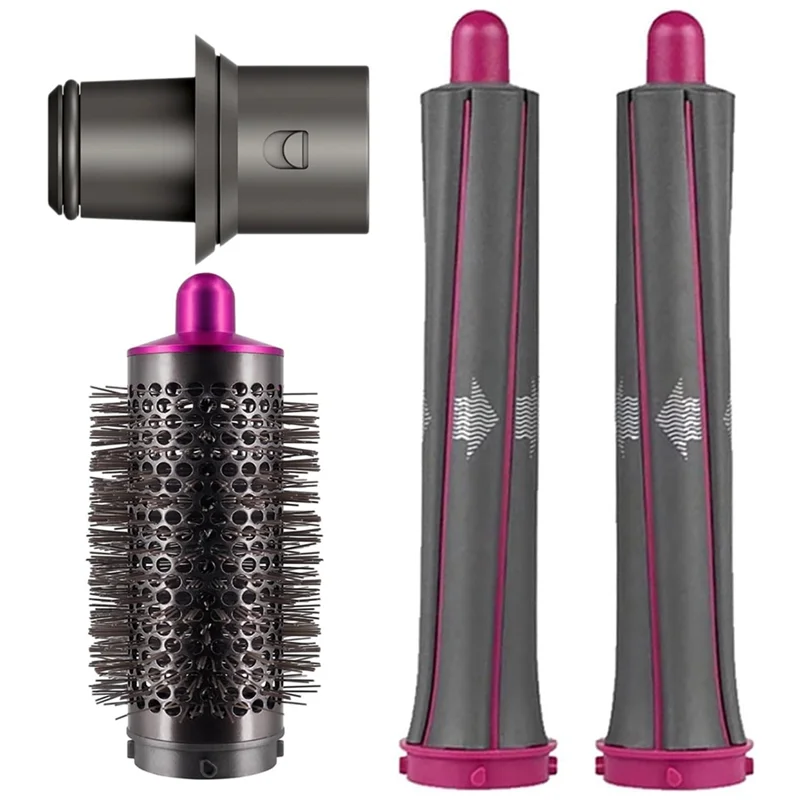 

【DURABLE 】For Dyson Hair Dryer Compatible Hair Curling Barrel Volumizing Brush With Adaptor For Dyson Airwrap Converting To Hair