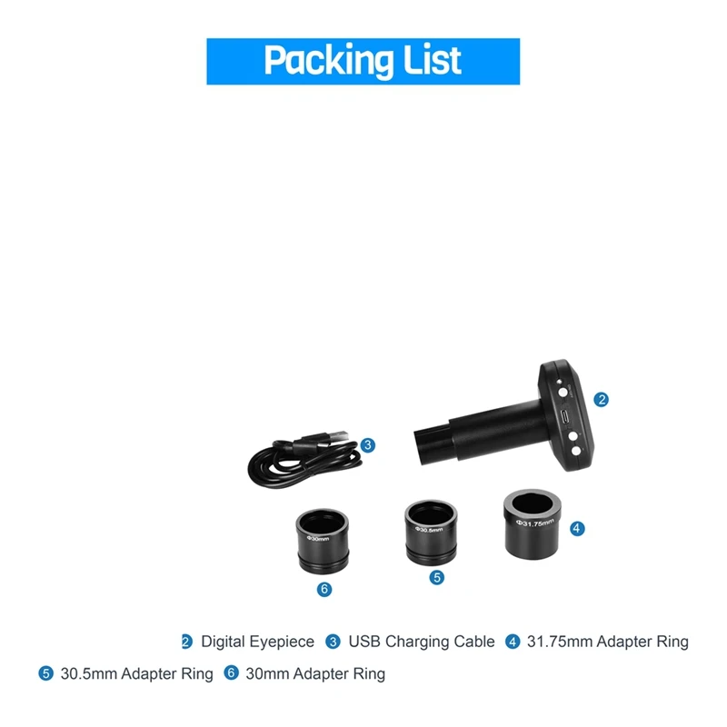 Wifi Digital Eyepiece Wireless Connection To Smartphones Rechargeable Camera Photo Video Recorder