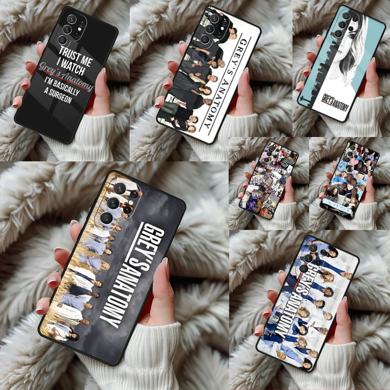 American TV Greys Anatomy Phone Case For Samsung Galaxy S24 S25 S26 Ultra S22 S23 Plus S21 S20 FE Note10 TPU Cover