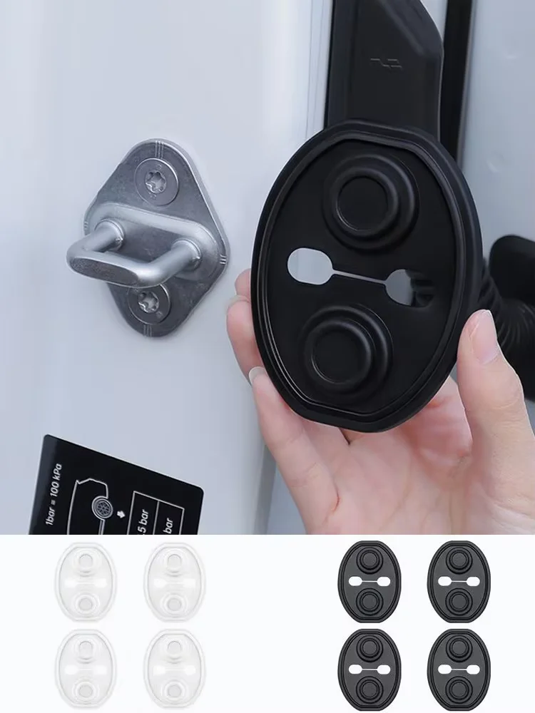 Car Door Closing Shockproof Pad Silicone Cushion Mute Shock Absorber Protective Covers Car Accessories