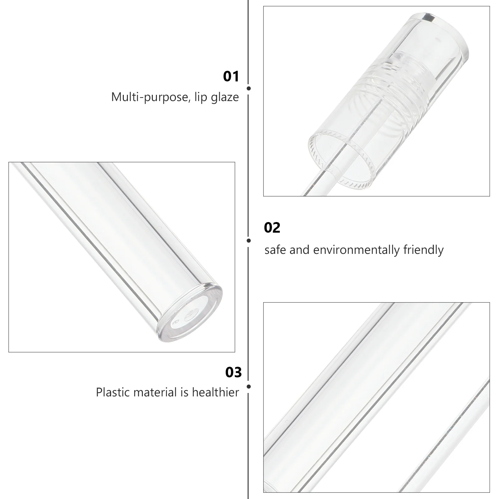 15 tubes de brillant à lèvres, petits flacons de baume à lèvres vides et tendance pour mélanger des couleurs personnalisées, contenants à rouge à lèvres adaptés aux femmes