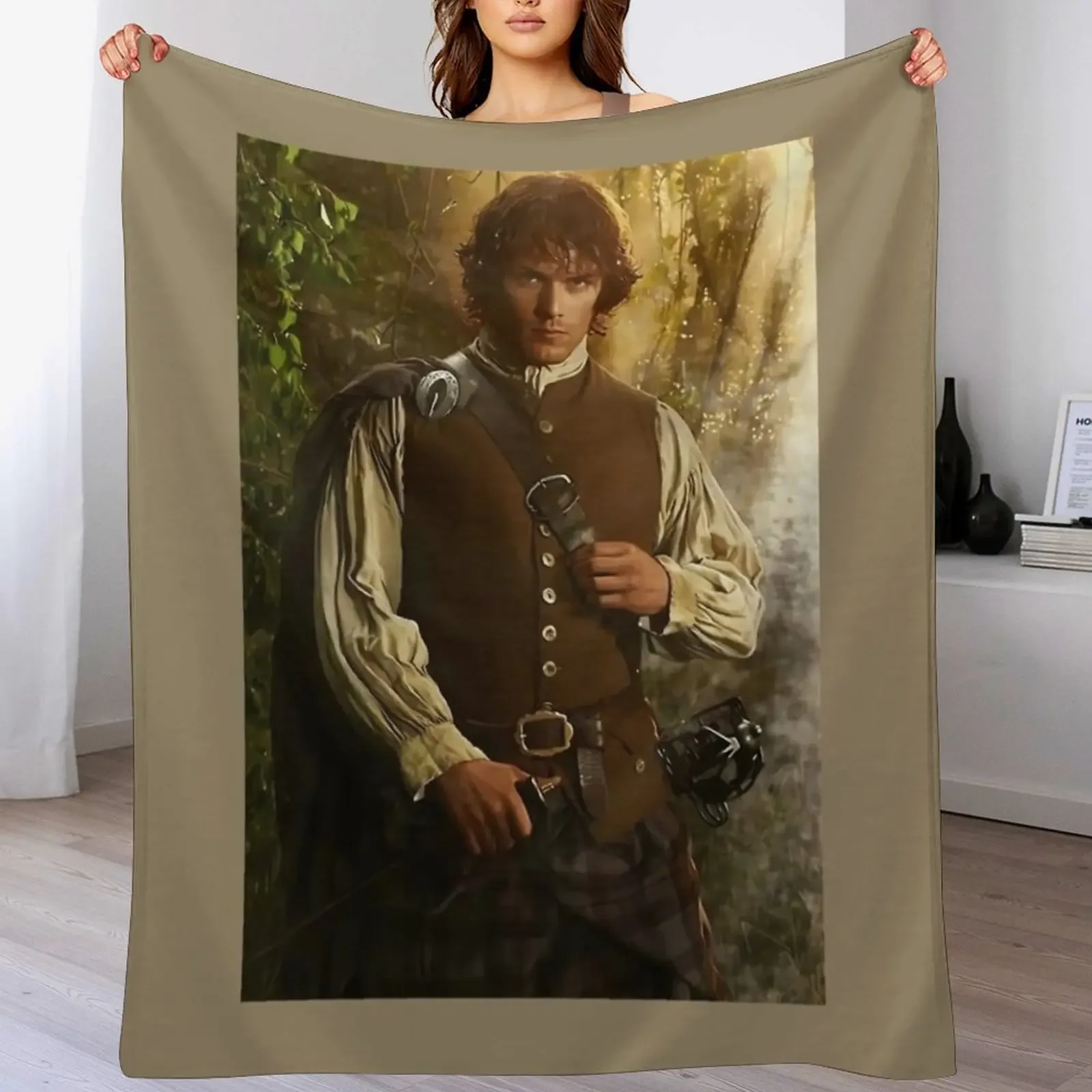 Sam Heughan 1 Throw Blanket Soft Plush Blanket as Housewarming Gift