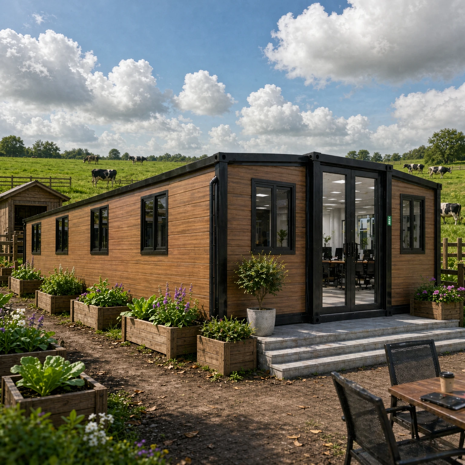 Prefabricated Container House Warehouse Barn Prefab House Tiny Homes Mobile Farm House Garden Rooms Folding Room Sunroom