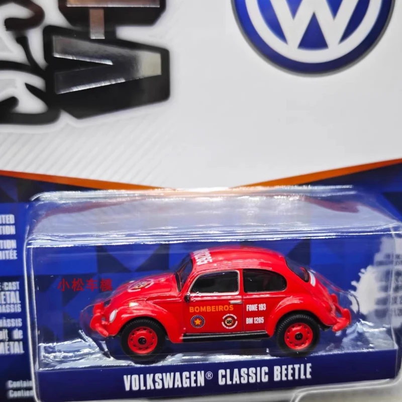 

1:64 Vee Dub Collection 20-Classic Beetle-Armed Police Fire Department Bombeiros Collection Toys Small Gifts Model Wall Pendant