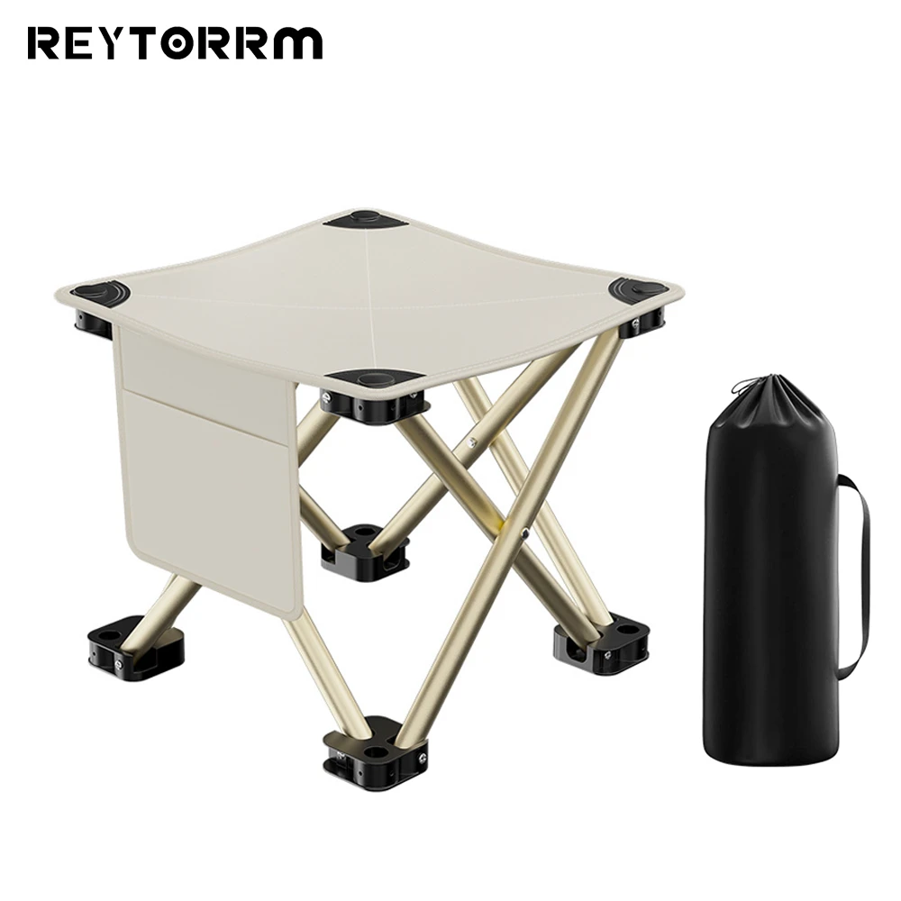 

REYTORRM Outdoor Matzah Foldable Stool Portable Fishing Chair Lightweight Folding Chair Camping Chair Stool Picnic Small Bench