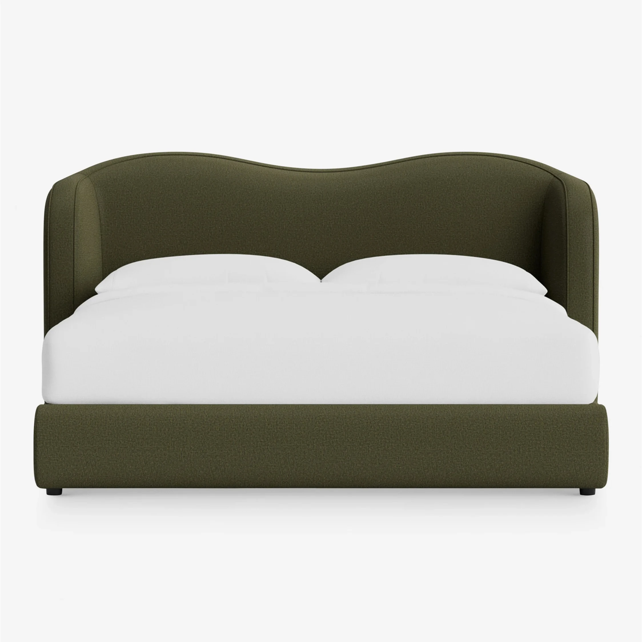 sg-French-style Minimalist Fabric and Wood Solid-bed High-end Customized Soft-pack Bedroom Double Bed Can Be Customized in Size%